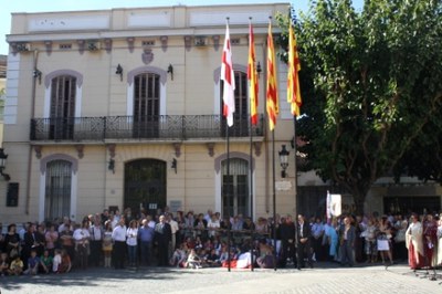 Hissada de la Bandera d'Aragó.