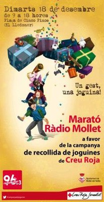 Marató radiofònica per a la campanya de recollida de joguines de Creu Roja.