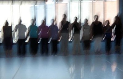 Taller: Una pràctica del moviment, a càrrec de Jorge Horno i Ana Couso.