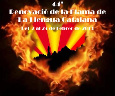 Sortida a Montserrat. 44a Renovació de la Flama de la Llengua Catalana.