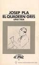 Club de lectura:"El quadern gris" de Josep Pla.