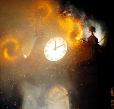 Festa Major 2014: Encesa del campanar.