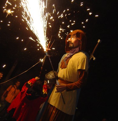 Festa Major 2014: Els Gegants van als focs.