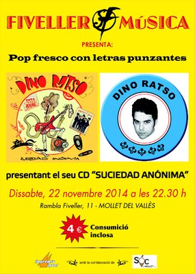 Concert a la Sala Fiveller amb "Dino Ratso".