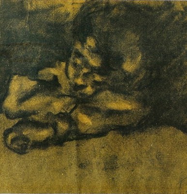 Llapis carbonet sobre paper