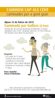 Caminem cap als cent, caminades per a la gent gran: Caminem per Gallecs.