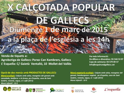 Calçotada popular de Gallecs.