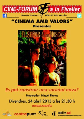 Cine-Fòrum amb la projecció de la pel.licula: "El Señor de las Moscas"..