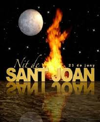 Revetlla de Sant Joan 2015: Encesa de la foguera de Sant Joan.