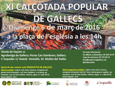 XI Calçotada Popular de Gallecs.