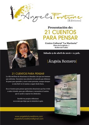 Presentació del llibre: "21 cuentos para pensar", de Ángela Romero.