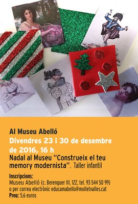 Nadal al Museu Abelló: "Entre joguines. Construeix el teu memory modernista".
