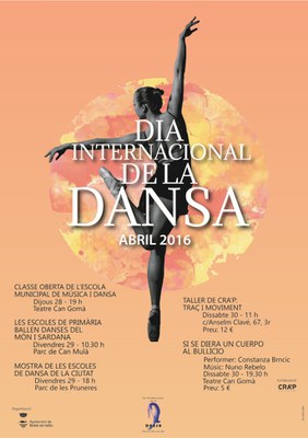Dia Internacional de la Dansa: Taller per a nens i nenes:"Traç i moviment" a càrrec de Tierracorazón.