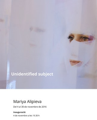 Exposició: "Unidentified subject" de Mariya Alipieva.