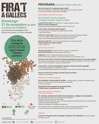 Fira't a Gallecs: Fira de la mongeta del ganxet, del carai, de la neu, or i plata.
