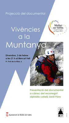 Presentació del documental "Vivències a la Muntanya", a càrrec de Jordi Pons.