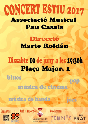 Concert d'estiu de l'Associació Musical Pau Casals.