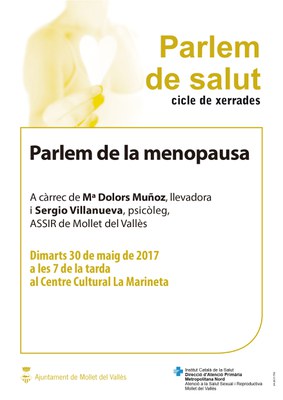 Dia Internacional d'acció per a la salut de les dones. Parlem de Salut:"La menopausa".