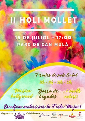 Festa "Holi" al Parc de Can Mulà.