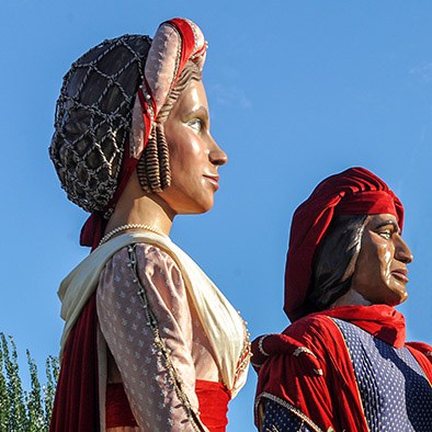 Festa Major 2017: Missa del Vot de Poble amb presència dels Gegants de la ciutat.