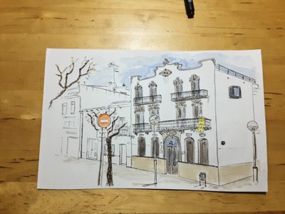 Jornades Europees del Patrimoni: "Urban Sketching": Museu Abelló, dibuix al carrer.