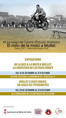 Exposició fotogràfica: "Mollet a dues rodes, un segle de fotografies".