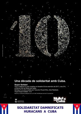Sopar solidari de Mollet amb Cuba.