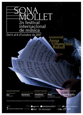 2n Festival Internacional de Música SONA MOLLET. Memorial Anna Villaescusa Rebull: música de cambra.