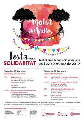 Festa de la solidaritat 2017: Mollet amb la població refugiada.
