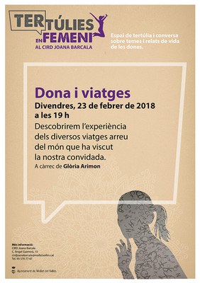 Tertúlies en Femení: "Dona i viatges".
