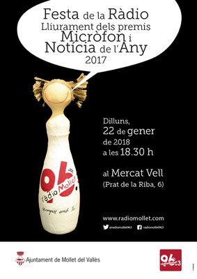 Sant Vicenç 2018. 37a Festa de la Ràdio: Lliurament dels premis Micròfon i Notícia de l'Any.