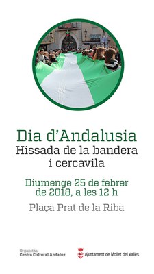 Hissada de la bandera d'Andalusia i cercavila.