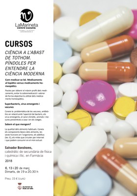 Curs: "Ciència a l'abast de tothom. Píndoles per entendre la ciència moderna".