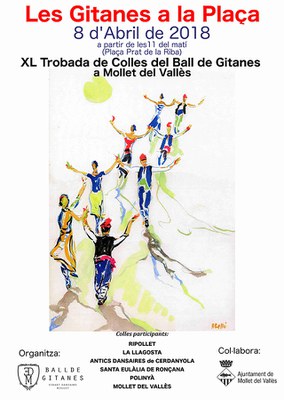 Les Gitanes a la Plaça.Trobada de Colles del Ball de Gitanes.