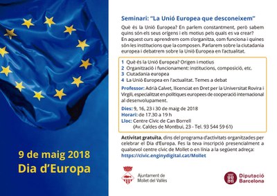 Seminari: "La Unió Europea que desconeixem".