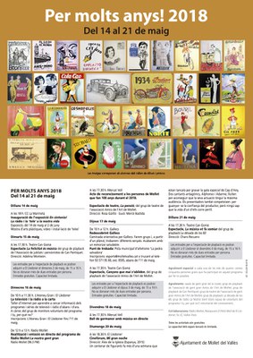 Per molts anys!: Espectacle "Cançons que mai s’obliden" del grup de playback de l’associació Amics de l’Art de Mollet.