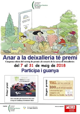 Anar a la deixalleria té premi: Cinquena edició del sorteig de premis als usuaris de la xarxa de deixalleries.