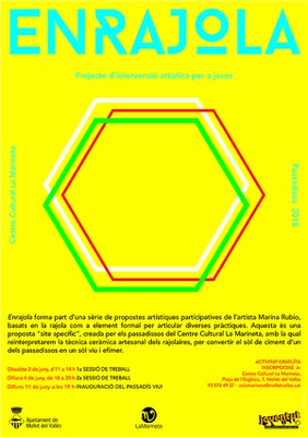 Passadissos 2018: Projecte d’intervenció artística per a joves "Enrajola".