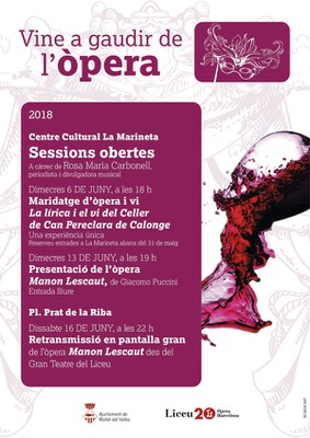 Vine a gaudir de l’òpera: Maridatge d’òpera i vi. La lírica i el vi del Celler de Can Pereclara de Calonge.