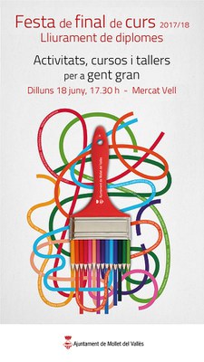 Festa de final de curs de la Programació d'activitats, cursos i tallers per a gent gran i lliurament de diplomes.