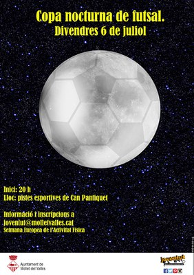 Copa nocturna de futsal.