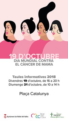 Dia mundial contra el Càncer de mama: Taula informativa.