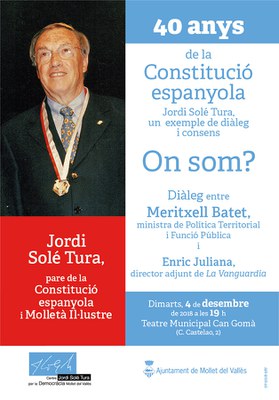40 anys de la Constitució espanyola: "On som?" Diàleg entre Meritxell Batet i Enric Juliana.