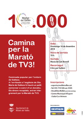 10.000 passes: Camina per la Marató de TV3.