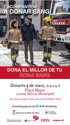 Dona el millor de tu. Dona Sang.