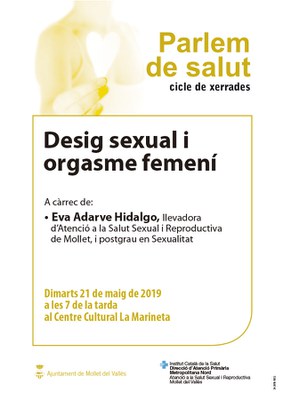 Parlem de Salut: "Desig sexual i orgasme femení".
