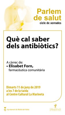 Parlem de Salut: "Que cal saber dels antibiòtics".