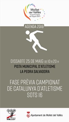 Fase prèvia Campionat de Catalunya d'Atletisme Sots 16.