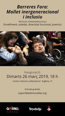 Inauguració Cicle taules rodones ADIMO sobre envelliment i col·loqui sobre "Xerrades intergeneracionals sobre envelliment i diversitat" .