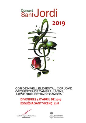 Sant Jordi 2019: Concert de Sant Jordi de l'Escola Municipal de Música i Dansa.